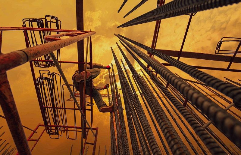 Building a strong foundation using rebar in concrete footings-image