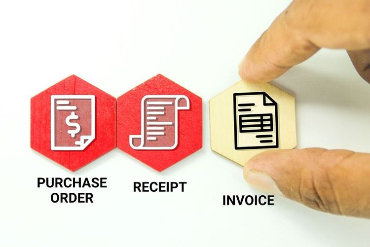 purchase_order_receipt_and_invoice_icons_with_hand_moving_invoice